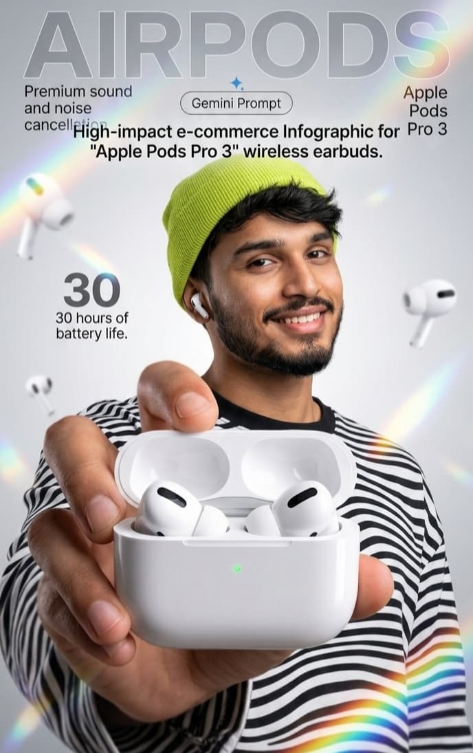 Audio E-Commerce Ad AI product design
