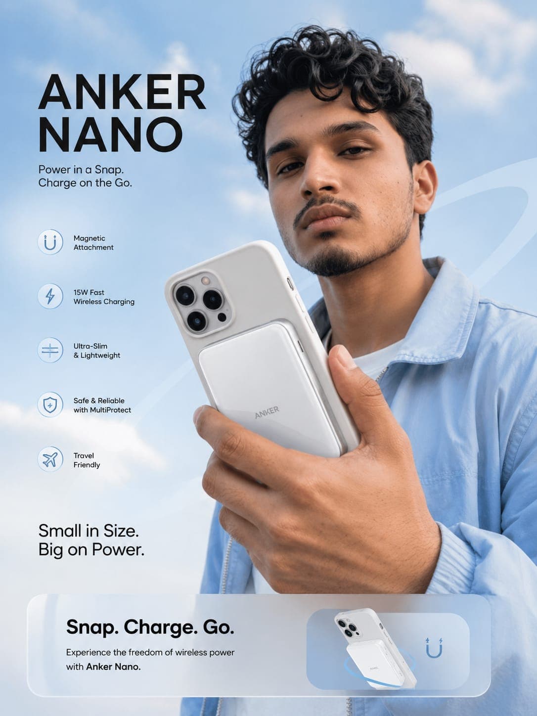 Nano Charger Launch AI product design